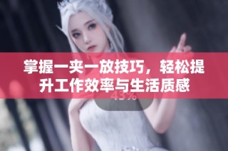 掌握一夹一放技巧，轻松提升工作效率与生活质感