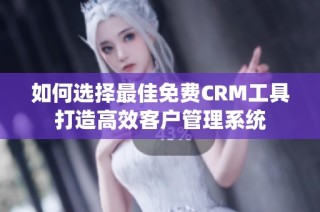 如何选择最佳免费CRM工具打造高效客户管理系统