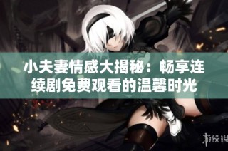 小夫妻情感大揭秘：畅享连续剧免费观看的温馨时光