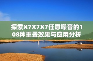 探索X7X7X7任意噪音的108种重叠效果与应用分析