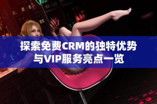 探索免费CRM的独特优势与VIP服务亮点一览
