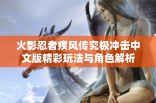 火影忍者疾风传究极冲击中文版精彩玩法与角色解析