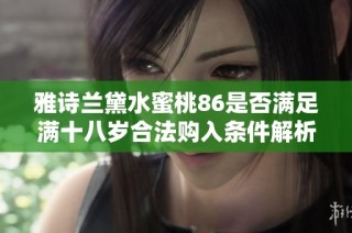 雅诗兰黛水蜜桃86是否满足满十八岁合法购入条件解析