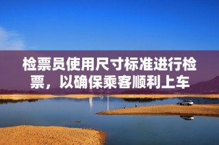检票员使用尺寸标准进行检票，以确保乘客顺利上车