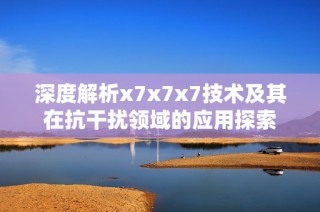 深度解析x7x7x7技术及其在抗干扰领域的应用探索