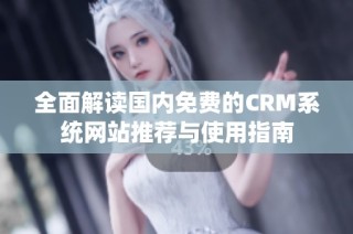 全面解读国内免费的CRM系统网站推荐与使用指南