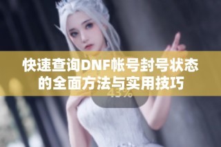 快速查询DNF帐号封号状态的全面方法与实用技巧