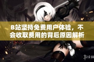 B站坚持免费用户体验，不会收取费用的背后原因解析