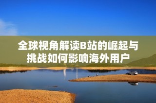 全球视角解读B站的崛起与挑战如何影响海外用户