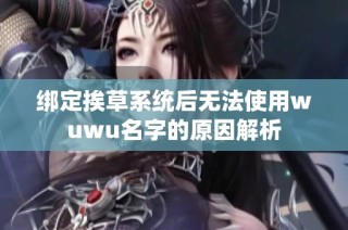 绑定挨草系统后无法使用wuwu名字的原因解析