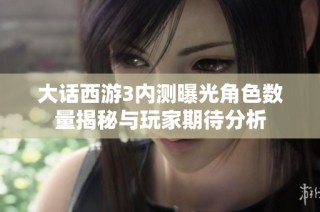 大话西游3内测曝光角色数量揭秘与玩家期待分析