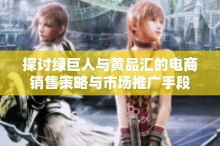 探讨绿巨人与黄品汇的电商销售策略与市场推广手段