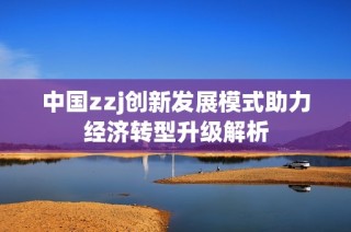 中国zzj创新发展模式助力经济转型升级解析