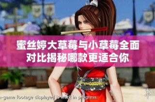 蜜丝婷大草莓与小草莓全面对比揭秘哪款更适合你