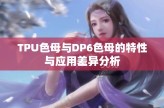TPU色母与DP6色母的特性与应用差异分析
