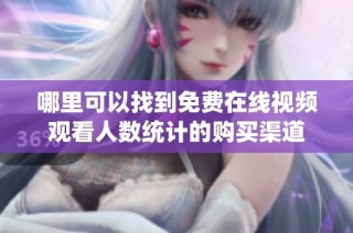 哪里可以找到免费在线视频观看人数统计的购买渠道