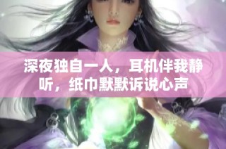 深夜独自一人，耳机伴我静听，纸巾默默诉说心声