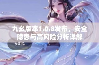 九幺版本1.0.8发布，安全隐患与高风险分析详解