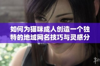 如何为猫咪成人创造一个独特的地域网名技巧与灵感分享