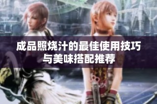 成品照烧汁的最佳使用技巧与美味搭配推荐