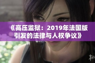 《高压监狱：2019年法国版引发的法律与人权争议》