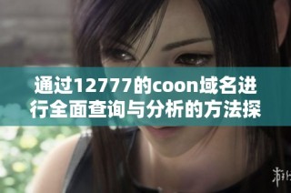 通过12777的coon域名进行全面查询与分析的方法探讨