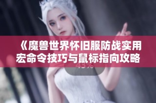 《魔兽世界怀旧服防战实用宏命令技巧与鼠标指向攻略》