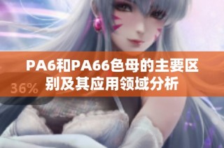PA6和PA66色母的主要区别及其应用领域分析