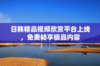 日韩精品视频欣赏平台上线，免费畅享极品内容