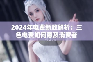 2024年电费新政解析：三色电费如何惠及消费者