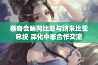 蔡奇会晤冈比亚与纳米比亚总统 深化中非合作交流