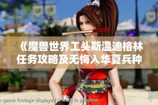 《魔兽世界工头斯温迪格林任务攻略及无悔入华夏兵种选择指南》