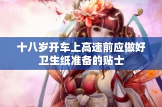 十八岁开车上高速前应做好卫生纸准备的贴士