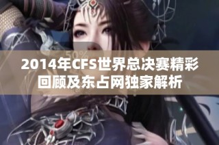 2014年CFS世界总决赛精彩回顾及东占网独家解析