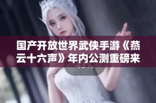 国产开放世界武侠手游《燕云十六声》年内公测重磅来袭