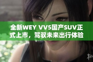 全新WEY VV5国产SUV正式上市，驾驭未来出行体验