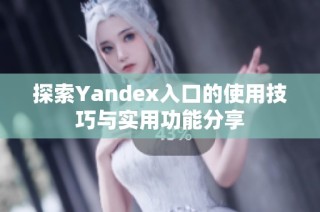 探索Yandex入口的使用技巧与实用功能分享