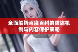 全面解析百度百科的防盗机制与内容保护策略
