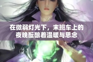 在微弱灯光下，末班车上的夜晚酝酿着温暖与思念