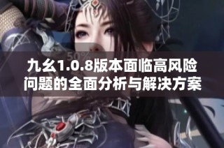 九幺1.0.8版本面临高风险问题的全面分析与解决方案