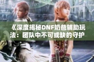 《深度揭秘DNF奶爸辅助玩法：团队中不可或缺的守护者》