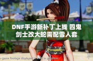 DNF手游新补丁上线 四鬼剑士改大蛇需配雪人套