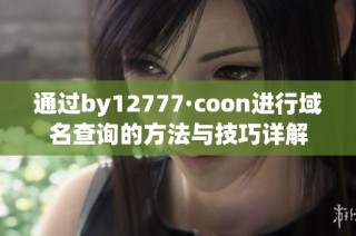 通过by12777·coon进行域名查询的方法与技巧详解