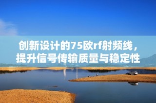 创新设计的75欧rf射频线，提升信号传输质量与稳定性