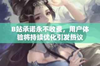 B站承诺永不收费，用户体验将持续优化引发热议