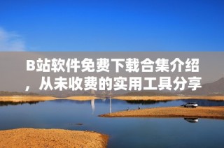 B站软件免费下载合集介绍，从未收费的实用工具分享