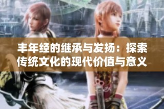 丰年经的继承与发扬：探索传统文化的现代价值与意义