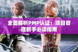 全面解析PMP认证：项目管理新手必读指南