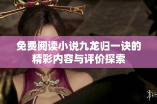 免费阅读小说九龙归一诀的精彩内容与评价探索