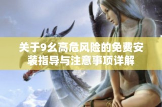 关于9幺高危风险的免费安装指导与注意事项详解